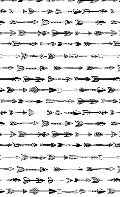 Fabric roller blind Sketch of arrows