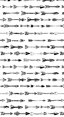 Fabric roller blind Sketch of arrows