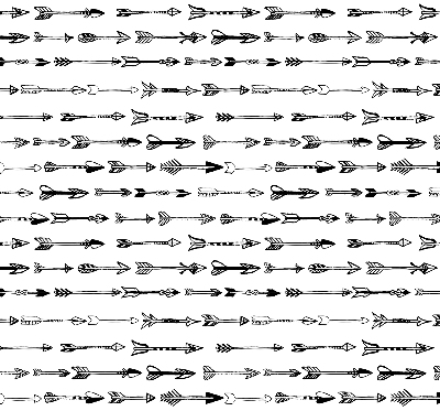 Fabric roller blind Sketch of arrows