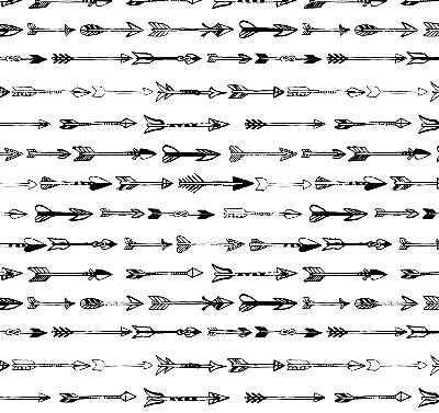 Fabric roller blind Sketch of arrows