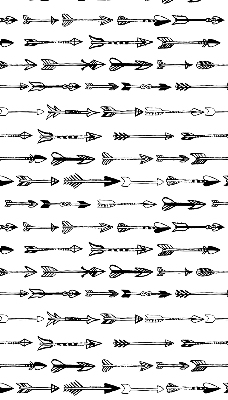 Fabric roller blind Sketch of arrows