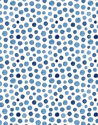 Modern roller blind Blue dots