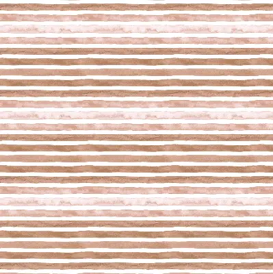 Fabric roller blind with brown painted stripes