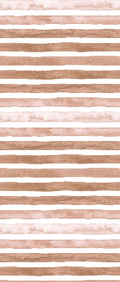 Fabric roller blind Brown painted stripes