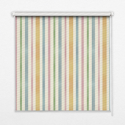 Modern roller blind Colorful vertical stripes