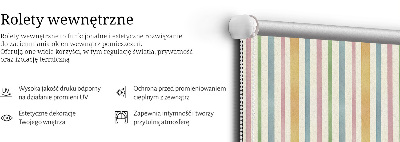 Modern roller blind Colorful vertical stripes