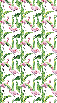 Roller blind for large window Flamingos by the leaves