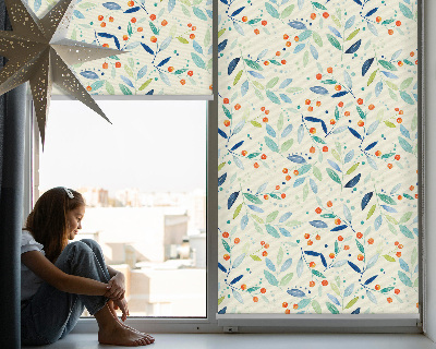 Modern roller blind Mountain ash