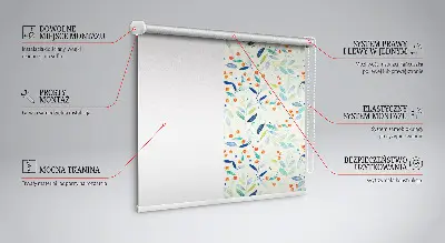 Roller blind modern mountain ash style