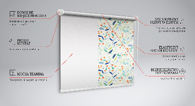 Modern roller blind Mountain ash