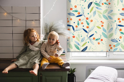Modern roller blind Mountain ash