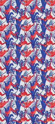 Roller blind for large window Red monkeys