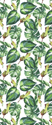 Fabric roller blind Tropical plants