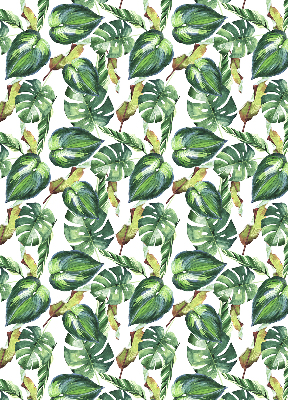 Fabric roller blind Tropical plants