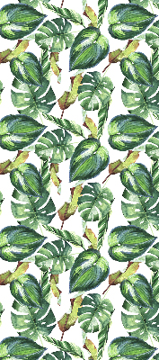 Fabric roller blind Tropical plants