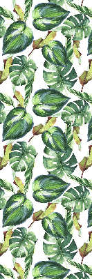 Fabric roller blind Tropical plants