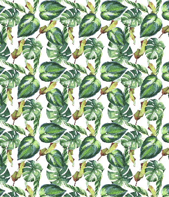 Fabric roller blind Tropical plants