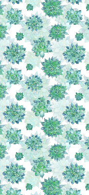 Modern roller blind Green flowers
