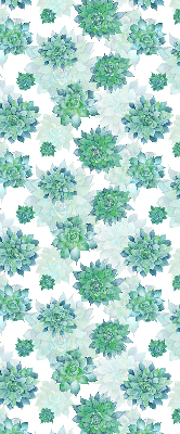 Modern roller blind Green flowers