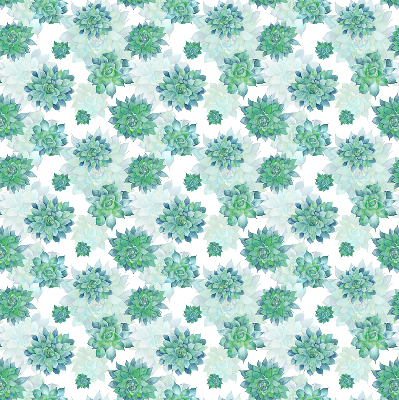 Modern roller blind Green flowers