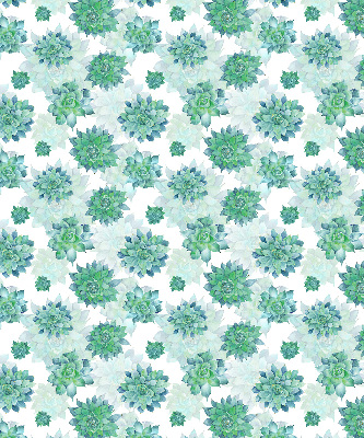 Modern roller blind Green flowers