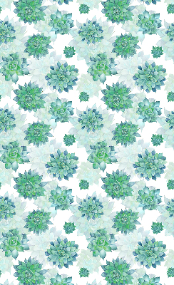 Modern roller blind Green flowers