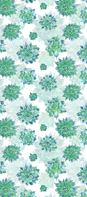 Modern roller blind Green flowers