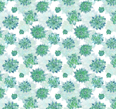 Modern roller blind Green flowers