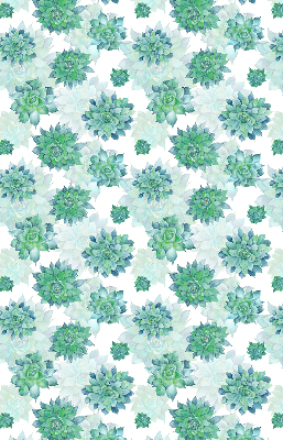 Modern roller blind Green flowers