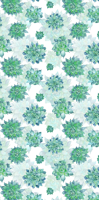 Modern roller blind Green flowers