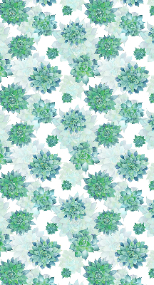 Modern roller blind Green flowers