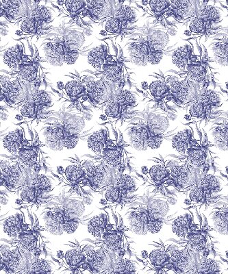 Roller blind for large window Blue bouquet