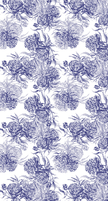 Roller blind for large window Blue bouquet