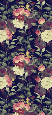Fabric roller blind Flowers
