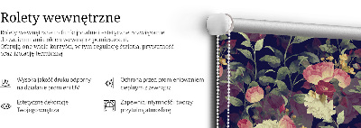 Fabric roller blind Flowers