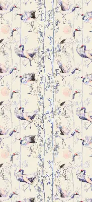 Roller blind modern Herons design