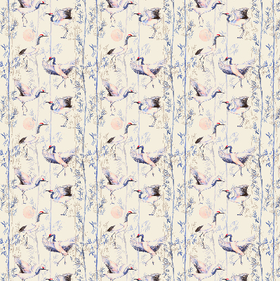 Modern roller blind Herons