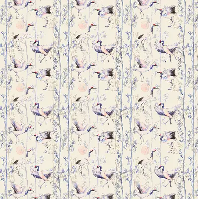 Roller blind modern Herons design
