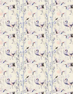 Roller blind modern Herons design