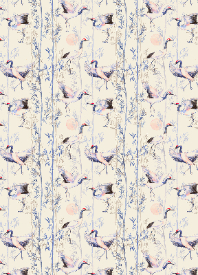 Modern roller blind Herons