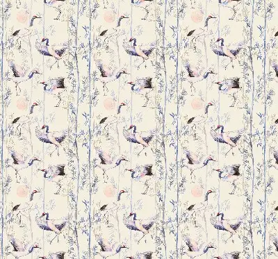 Roller blind modern Herons design