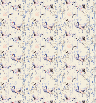 Modern roller blind Herons