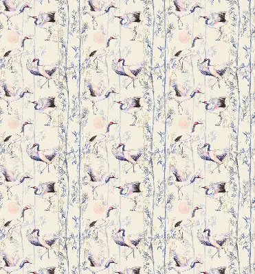 Roller blind modern Herons design