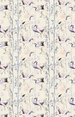 Roller blind modern Herons design