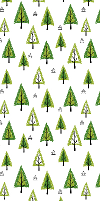 Roller blind for large window Drawn forest