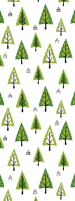 Roller blind for large window Drawn forest