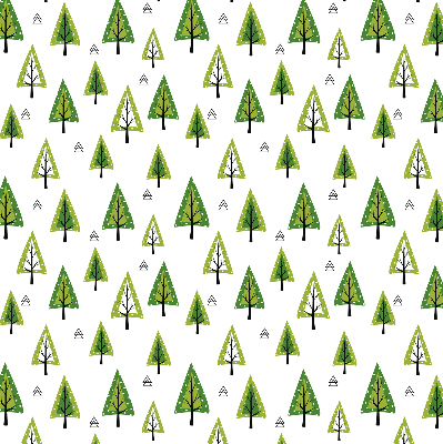 Roller blind for large window Drawn forest