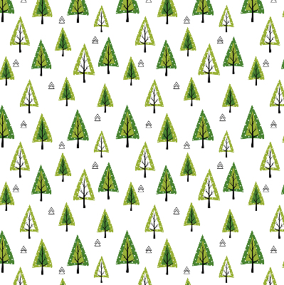 Roller blind for large window Drawn forest