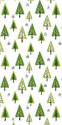 Roller blind for large window Drawn forest
