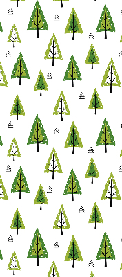 Roller blind for large window Drawn forest